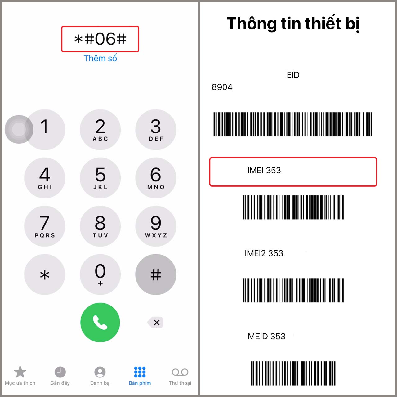 Mua iPhone Cũ Uy Tín Tại Biên Hòa: Đến Ngay Thùy Trang Mobile kiem tra iphone cu 6 imei1
